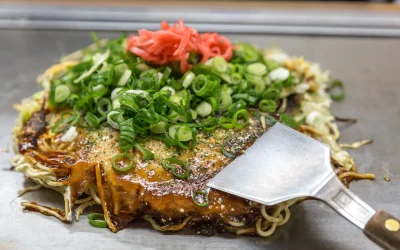 Okonomi-yaki de courgette/choux